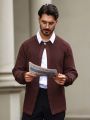 Men's Long Sleeve Button-up Cardigan Sweater