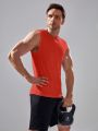 Men Reflective Graphic Sports Tank Top