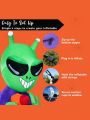 Joiedomi 3.6 FT Halloween Inflatable Alien Broke Out from Window with Built-in LED, Blow Up Alien with Three-Dimensional Eyes for Window Decor, Halloween Outdoor Yard Garden Lawn Holiday Party Decor