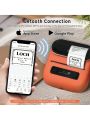 Phomemo M220 Thermal Bluetooth Label Makers - Wireless Thermal Label Maker for Address, Labeling, Mailing, File Folder Label, Office Supplies Organizing, Easy to Use, Portable Sticker Label Printer with 1 Roll Labels