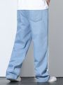 Men's Plus Size Fleece-lined Denim Pants