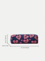 Maria Clara Maia Love Heart Eye Design Student Reading Storage Pencil Bag