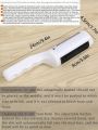 1pc Clothing Static Hair Removal Brush, Portable Lint Roller, Dry Cleaning Adhesive Hair Remover