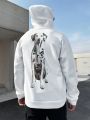 Manfinity Hypemode Men's Hooded Sweatshirt With Dog Print