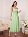 Solid Chiffon Cami Bridesmaid Dress