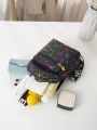 Mini Holographic Geometric Graphic Sling Bag