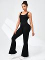 Women's Yoga Spiral Thread Sports Jumpsuit
