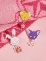 CARDCAPTOR SAKURA | SHEIN 3pcs/set Cartoon Animal Design Decorative Brooch Pin