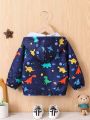 Baby Boys' Dinosaur Windproof Jacket With Sun Protection