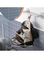 Wash Pouch Hanging Toiletry Bag for Men, Waterproof Kit Travel Makeup Bag Organizer for Toiletries & Cosmetics, Black