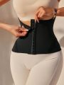 SHEIN Solid Hook And Eye Front Waist Trainer