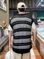 Manfinity Hypemode Men's Hollow Out Knit Sweater Vest