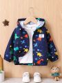 Baby Boys' Dinosaur Windproof Jacket With Sun Protection