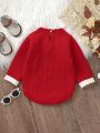 Baby Girl Long Sleeve Sweater Jumpsuit