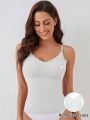 Ladies' Solid Color Removable Padded Camisole Tank Top