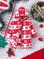 Baby Girl Christmas Print Hooded Coat