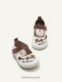 Cozy Cub Cute And Fun Fox Pattern Embroidered Baby Mary Jane Shoes