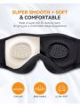 MUSICOZY Sleep Headphones Bluetooth 5.2 Headband Sleeping Headphones Sleep Eye Mask, Wireless Music Earbuds Earphones for Side Sleepers Men Women Air Travel Cool Tech Gadgets Unique Gifts