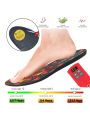 Electric Heated Insoles USB Rechargeable Adjustable Temperature Heated Shoes Soles Winter Foot Warmers for Men Women with Remote