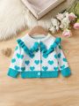 Infant Girls' Ruffle Edge Cardigan
