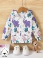 Infant Boys' Cartoon Printed Hooded Jacket