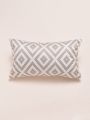 1pc Geometric Pattern Lumbar Pillowcase Without Filler, Modern Throw Pillow Cover For Sofa