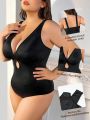 Plus Size Hollow Detail Stylish Bodycon Jumpsuit