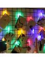 10/20 Led Photo Clip String Lights Battery Powered String Lights For Room Decoration Christmas Decoration