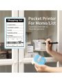 Phomemo T02 Sticker Printer - Mini Thermal Printer, Sticker Maker Machine, Portable Bluetooth Pocket Phone Printer, for DIY Journal, Photos, Notes, Kids Gifts, Compatible with iOS & Android