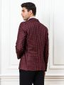 Manfinity Mode Men's Slim-fit Plaid Blazer