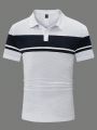 Manfinity Homme Monogram Short Sleeve Men's Polo Shirt
