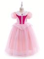 Little Girls' Puff Sleeve Princess Dress