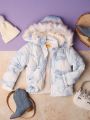 Little Girls' Tie Dye Hooded Warm Jacket