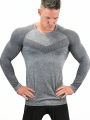 Men's Raglan Long Sleeve Sports T-Shirt