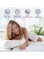 MILDLY Mattress Topper for Back Pain, Extra Thick Mattress Topper Mattress Pad Cover, Breathable Fluffy Ultra Soft Plush Pillow Top with 7D Spiral Fiber Filling, 8