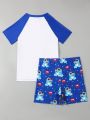 Boys' Separate Swimwear, Suitable For Beach Or Pool Party