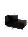 P2 Grade 15mm Led Nightstand 2 Drawer Bedside End Table Bedroom