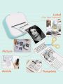 Phomemo T02 Sticker Printer - Mini Thermal Printer, Sticker Maker Machine, Portable Bluetooth Pocket Phone Printer, for DIY Journal, Photos, Notes, Kids Gifts, Compatible with iOS & Android