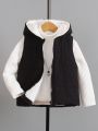 Little Girls' Casual Simple Winter Warmth Padded Vest With Loose Fit