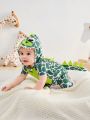 SHEIN Infant Boys' Green Dinosaur Costume