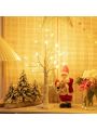 Costway 2ft Pre-lit White Twig Birch Tree Battery Powered for Christmas Holiday