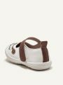 Cozy Cub Cute And Fun Fox Pattern Embroidered Baby Mary Jane Shoes