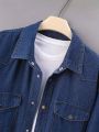 Men'S Plus Size Denim Shirt