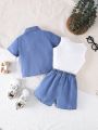 Baby Boy Pocket Short Sleeve Shirt And Shorts Set