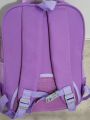 Girls' School Backpack, For Grade 1-4, Cartoon Unicorn Design, Purple, With Anti-lost Buckle