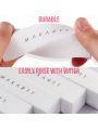 Makartt Nail Buffer Block,120Grit 4pcs Sponge Nail Files for Natural Nails Profenssional Washable White Buffer Polisher Sanding Buffer for Acrylic Nails Manicure Tools for Salon Beginner