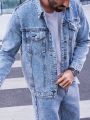 Manfinity EMRG Men's Water-washed Denim Jacket