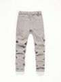 Boys' Flap Pocket & Side Stripe Cargo Pants, For Children (ages 8-16)