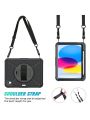 ZtotopCase for iPad 10th Generation Case 10.9 Inch, Shockproof Rugged Drop Protection Cover with 360° Rotatable Kickstand & Shoulder Strap & Pen Holder for 10.9