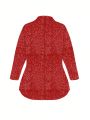 Plus-Size Women'S Sparkly Open-Front Blazer Coat
